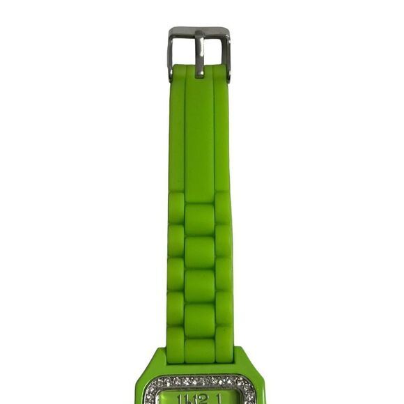 GENEVA LEGEND #L1110 Women's Watch Arabic Numerals Neon Green Silicone Band 8.75 - Picture 14 of 15